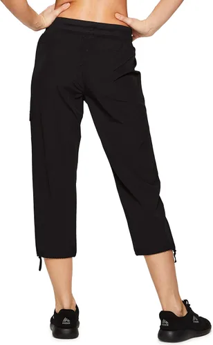 Vista 3 de RBX - Pantalón capri deportivo con cordón,ligero, con bolsillos y estilo cargo, para mujer