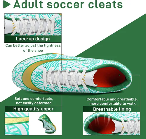 Vista 6 de Tacos de fútbol para hombre y mujer, zapatos de fútbol para interiores y exteriores AGTF