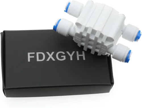 Vista 5 de FDXGYH Tubo de 1/4 "Válvula de cierre automático de 4 vías Sistemas de agua de conexión rápida Válvula de cierre automático de 1/4 "para sistema