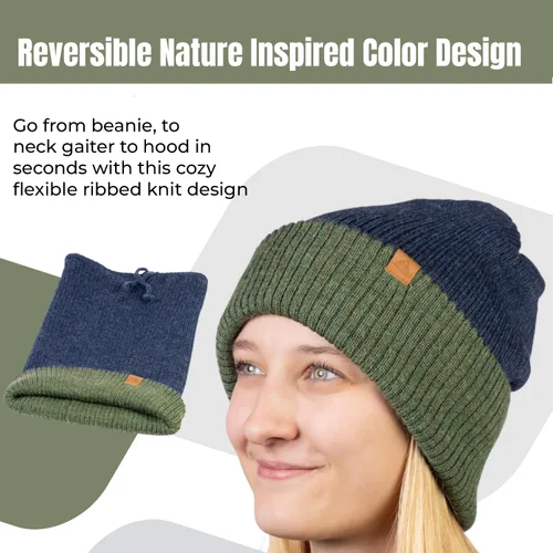 Vista 10 de Baby Alpaca Neck Warmer, Unisex Winter Warmer Hat, Neck Gaiter Scarf