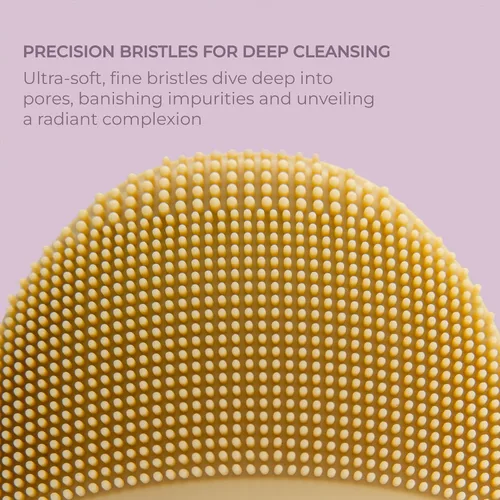Vista 4 de Cepillo de limpieza facial Limpiador facial de silicona impermeable Exfoliante sónico ultrasuave Masajeador de limpieza profunda de poros
