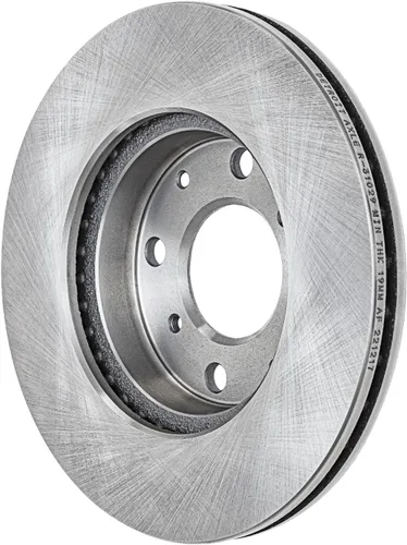 Vista 267 de Detroit Axle - Rotores de freno delantero para 04-13 Mazda 3 Rotores de frenos de disco 06-15 Mazda 5 Reemplazo: Rotor regular delantero de 11.81