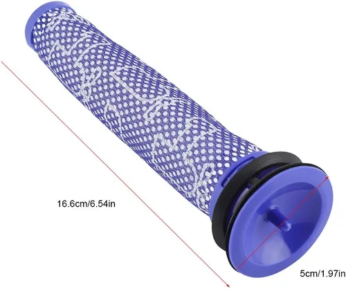 Vista 4 de 2 piezas de repuesto de filtros de aspiradora lavables, kit de reemplazo de filtro de vacío, filtro de premotor para aspiradora de mano V6 V7 V8