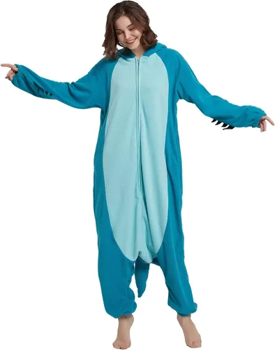 Vista 5 de DarkCom Unisex Adult Onesie Halloween Cosplay Animal Onesie Christmas Pajamas Halloween Costume One Piece Sleepwear