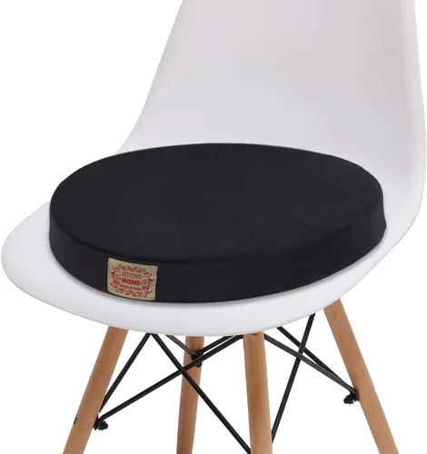 Vista 2 de Almohadilla Shinnwa de poliéster suave, cuadrado o redondo con espuma de memoria para asiento, soporte Lumbar de felpa, colorida de 16 pulgadas