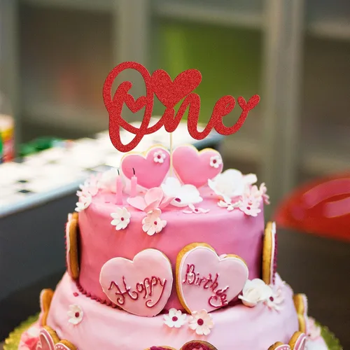 Vista 62 de Ephlyn 24 adornos para cupcakes con purpurina para el día de San Valentín, dulce amor, corazón, día de San Valentín, decoración para cupcakes