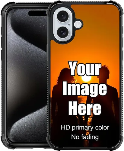 Vista 31 de Funda personalizada para iPhone, funda transparente de TPU suave a prueba de golpes, diseño de tus propias fundas de teléfono compatibles con Apple