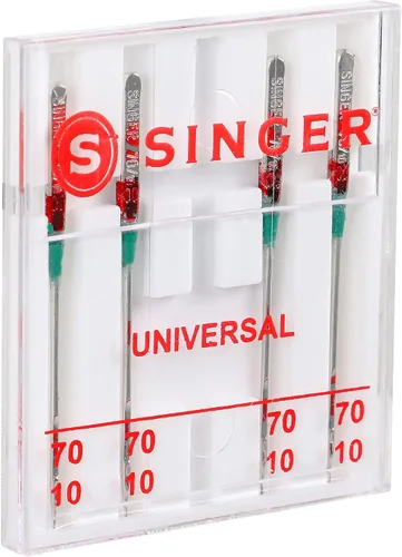 Vista 4 de SINGER 4877 - Agujas universales de punto normal para máquina de coser para tela tejida, tamaño 70/10, 4