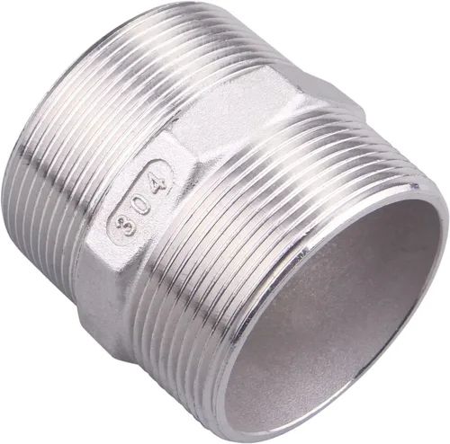 Vista 13 de Boquilla hexagonal macho NPT de 1 pulgada - DERPIPE acero inoxidable 304 roscado para kit de preparación, aplicación de tuberías caseras