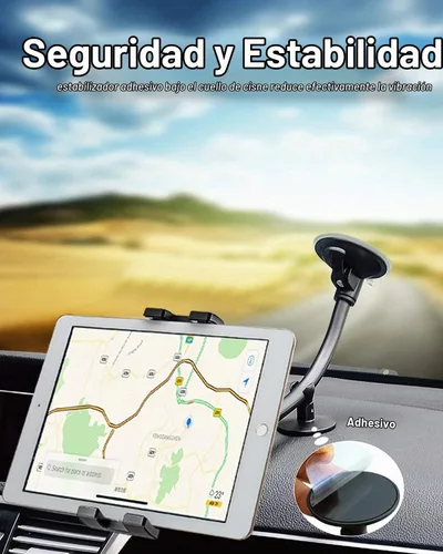 Vista 7 de Soporte para tablet para parabrisas de automóvil, ventana de coche/camión, con ventosa de brazo largo, compatible con iPad Pro/Air/Mini, Galaxy