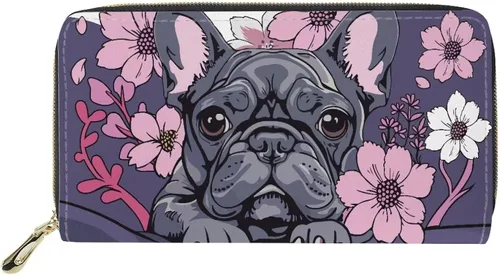 Vista 12 de FOR U DESIGNS Cartera larga con cremallera alrededor de las mujeres de la PU del teléfono del embrague de la tarjeta del, Mariposa estética arco iris