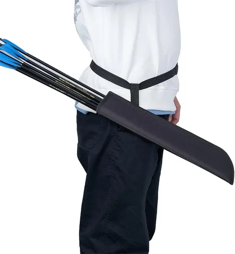 Vista 3 de TOPARCHERY Carcaj de flecha trasera con tiro con arco para jóvenes, compacto y ligero, para caza, flecha, carcaj, flecha, bolsa para niños