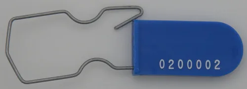Vista 5 de Candado de alambre de seguridad para medidor eléctrico, paquete de 50 (azul)