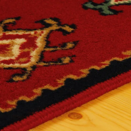 Vista 4 de SUPERIOR Alfombra Tradicional Santa Fe Colección 3 x 5 - Rojo