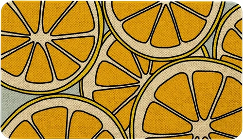 Vista 13 de Mloabuc® Tapete decorativo de flores, tapetes de cocina de arpillera de arpillera para mujer, accesorios de cocina para exteriores, 17 x 30 pulgadas