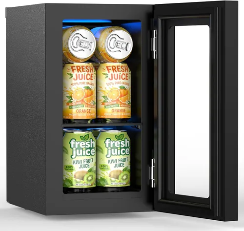 Vista 6 de [Usado] Electactic - Refrigerador para vino independiente, encimera, 24 latas, bodega de vino, enfriador de bebidas para refrescos, cerveza