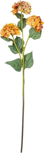 Vista 5 de Vickerman Espray de hortensias artificiales burdeos de 33 pulgadas con tres cabezas de flores, 2 por bolsa.
