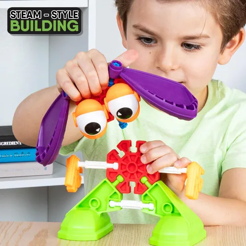 Vista 9 de KID K'NEX - Juego de constructores en ciernes, 100 piezas, construcción STEM preescolar, juego de construcción para niños, juego creativo