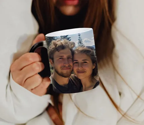Vista 6 de QOMOLANGMA 36 tazas de 11 onzas que cambian de color de sublimación en blanco, taza mágica que cambia a todo color para transferencia de prensa
