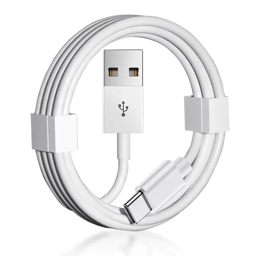 Vista 2 de Paquete de 2 cables cortos Carplay de 1.5 pies para iPhone 17 15 16 /Air/ Pro Max, USB A a USB C para Carplay para cable USB de iPhone, cargador