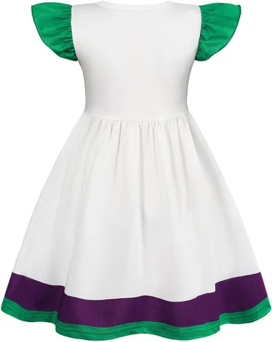 Vista 2 de Eledobby Buzz Lightyear Dress for Girls Kids Buzz Costume Halloween Dress Up Birthday Party Outfits