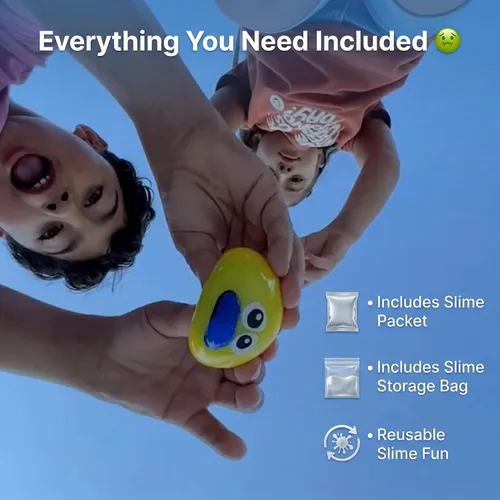 Vista 4 de Puking Ball® - Juego patentado, no tóxico, juguete antiestrés, bola de estrés, slime, juguete sensorial para niños y adultos