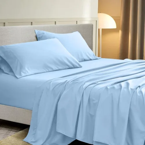 Vista 40 de AMAY Sábanas de 500 hilos 100% algodón egipcio tamaño individual, sábanas para cama de tamaño individual, algodón de fibra extra larga, calidad