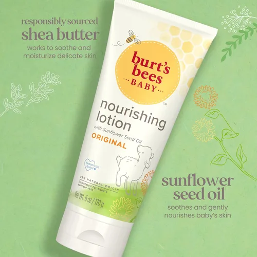 Vista 2 de Loción sin fragancia de abeja bebé, de Burt's Bees, 6 fl oz, -3246, 3, 3