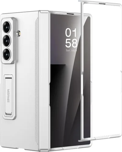 Vista 11 de Miimall Funda compatible con Samsung Galaxy Z Fold 5, [bisagra magnética de protección completa] [protector de pantalla integrado]