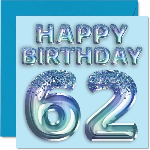 Vista 151 de Stuff4 Tarjeta de primer cumpleaños para niños, globo de fiesta con purpurina azul, tarjetas de feliz cumpleaños para niño de 1 año, nieto, hijo, 57