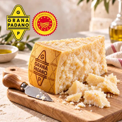 Vista 2 de Frank and Sal - Grana Padano Genuino Envejecido 24 Meses Importación Italiana (1 Libra)