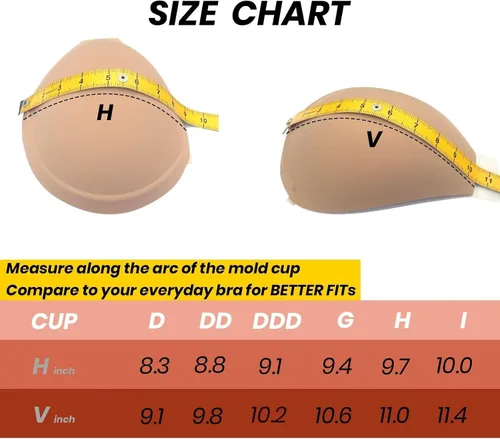 Vista 6 de Sujetador invisible sin tirantes, adhesivo sin espalda para mujeres con busto grande