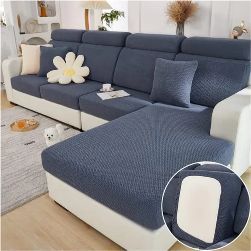 Vista 20 de Funda mágica universal para interior de sofá, funda de sofá resistente al desgaste, funda de sofá modular en forma de L, diván con cojín separado