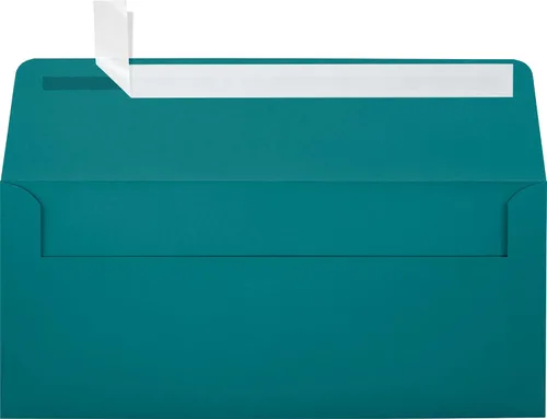 Vista 34 de LUXPaper Sobres de negocios #10 Despegar y prensar 4 1/8 pulgadas x 9 1/2 pulgadas Negro medianoche Texto de 80 libras Cantidad de 1,000