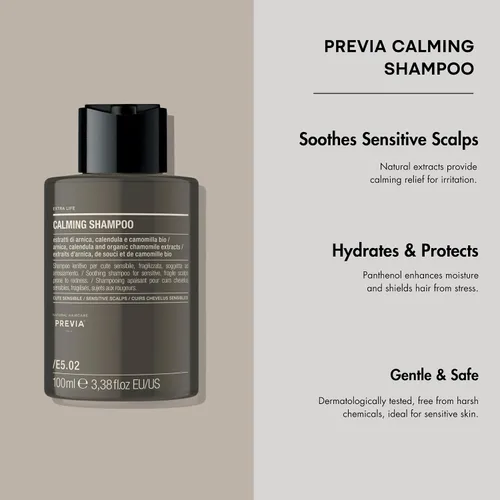 Vista 2 de PREVIA Extra Life - The Virtuous Scalp Ritual Calming Shampoo Calmante para cuero cabelludo sensible Extractos orgánicos de caléndula