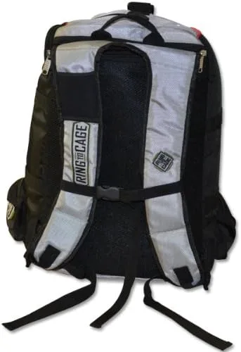 Vista 8 de Ring to Cage Bolsa de gimnasio - Mochila convertible bolsa de equipo de lona para Muay Thai, MMA