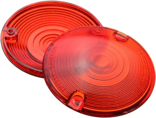 Vista 5 de ZYTC - Juego de 2 lentes ámbar para luz direccional de Harley Touring, Electra Glide Road King de 82 mm