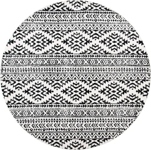 Vista 69 de SAFAVIEH Tapete decorativo de la colección Tulum de 2 x 3 pies, color negro y marfil, diseño tribal bohemio marroquí, no desprende pelo y es