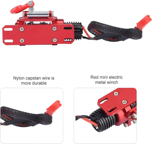 Vista 2 de Tbest Crawler, con controlador de cabrestante, coche RC escala 1/10, accesorio de vehículo modelo, para entusiastas de todo terreno y aficionados