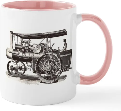 Vista 12 de CafePress Baker Steam Tractor Mug Taza de café de cerámica de 11 oz (11.0 fl oz)