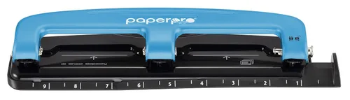 Vista 9 de Bostitch Office EZ Squeeze™ Perforadora de 3 agujeros con esfuerzo reducido, 12 hojas, azul (2103), 12 hojas azul