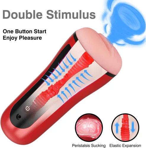 Vista 2 de Pussy Pocket,Male Self Masterburbatar Hands Free Life Size Silicone Blowjobob Machine for Man Mens Masterbuters Masturebor Adult Toy Realistic