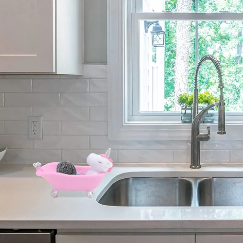 Vista 9 de Jabonera de animales de dibujos animados para el hogar, cocina, baño