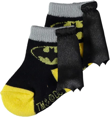 Vista 3 de DC Comics Justice League Baby Boys 3-Pack Booties - Batman Baby Socks with Superman and The Flash (3-Pack, 0-12 Months)