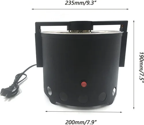 Vista 4 de Enfriador de grano de café de 1.1LB Máquina de enfriamiento de tostado eléctrico Placa de enfriamiento de grano de café giratoria con pantalla