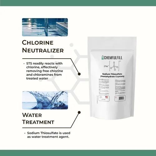 Vista 3 de Chemfulfill Tiosulfato de Sodio - Neutralizador de cloro (2 libras (2 libras)
