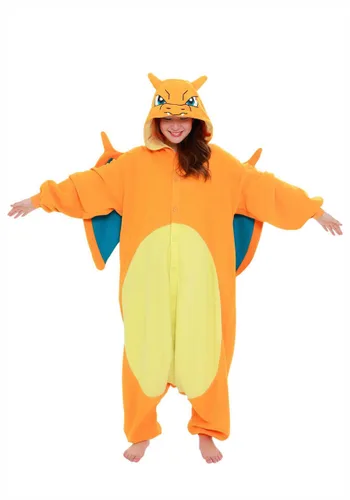 Vista 2 de Pokémon Adulto Kigurumi Charizard Multicolor