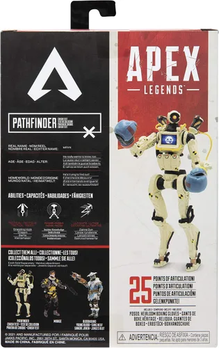 Vista 9 de Electronic Arts Apex Legends Pathfinder Figura de acción con prueba de choque de piel rara de 6 pulgadas figura de acción coleccionable