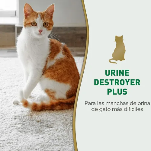 Vista 2 de Nature's Miracle Cat Urine Destroyer Plus, Enzymatic Cleaner, 32 oz