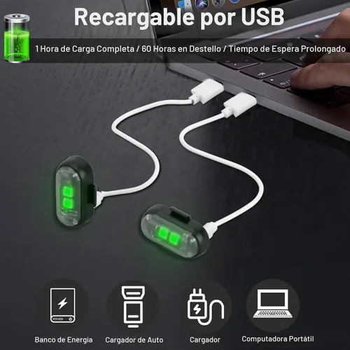 Vista 4 de XINGWU - 4 luces estroboscópicas LED inalámbricas con control remoto, 8 colores, carga USB, impermeables, luces de emergencia, luz para roca